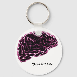 X-Ray Brain - Rosa Nyckelring