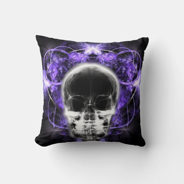 X-Ray Butterfly Fractal Skull - Lila Kudde (Framsida)