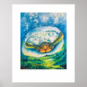 X-ray Cover Art - SeaTurtle CT Pelvis av L. Rainey Poster