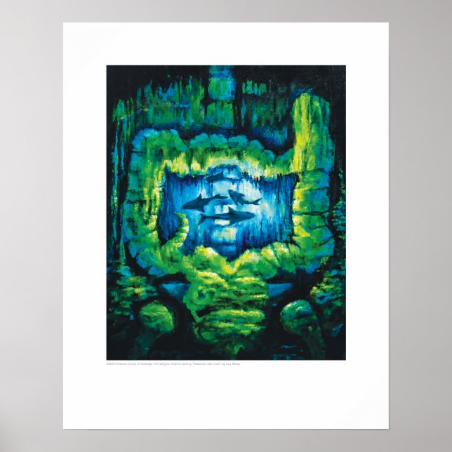 X-ray Cover Art - Undersea Colon Cave by L. Rainey Poster (Framsidan)