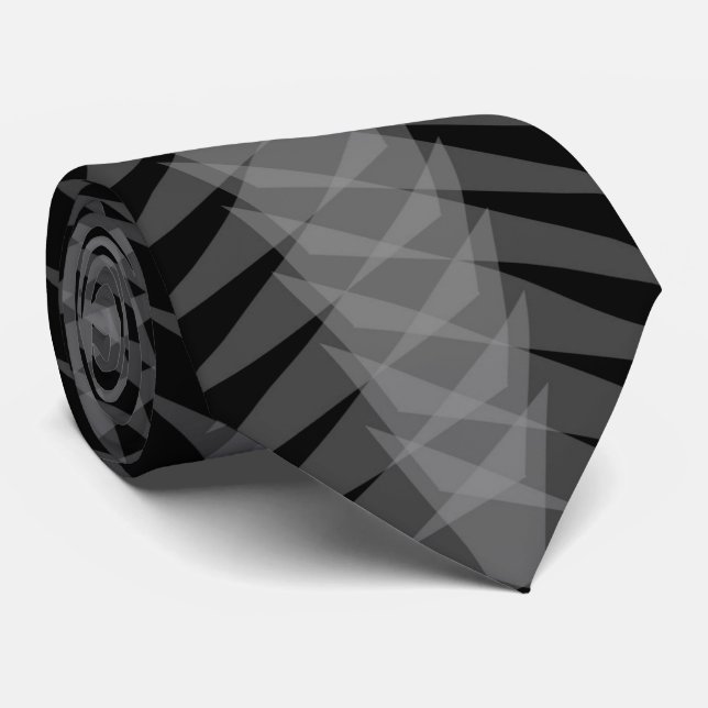 X Ray Gray On Black Spiny Modern Abstract Design Slips (Rullad)