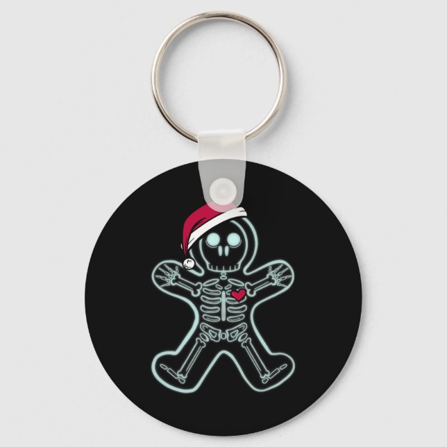 X-ray Pepparkaksgubbe Skeleton jul Nurse Xra Nyckelring (Framsida)
