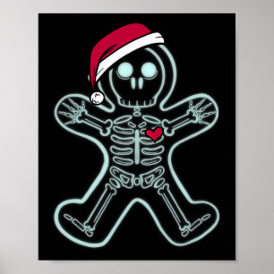 X-ray Pepparkaksgubbe Skeleton jul Nurse Xra Poster