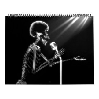 X-Ray Skeleton Black & White Kalender