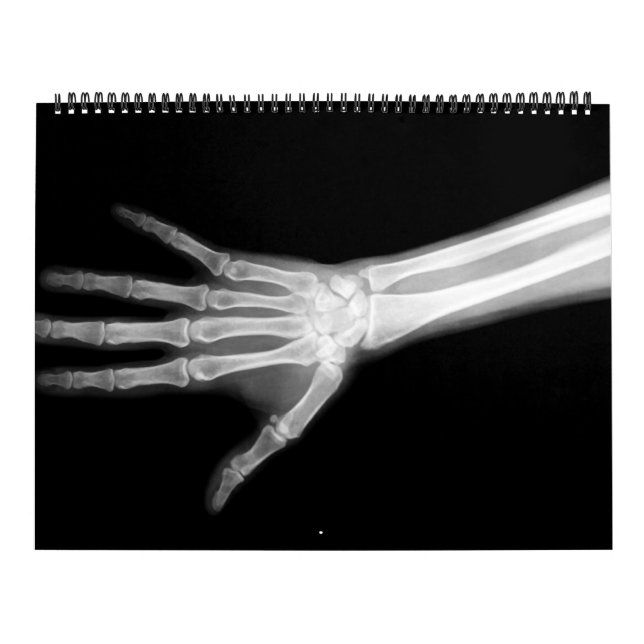 X-Ray Skeleton Black & White Kalender (Omslag)