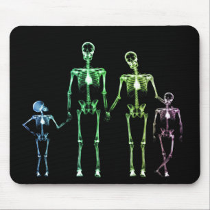 X-RAY SKELETON FAMILJ AV 4 URSPRUNGLIGA FÄRGER MUSMATTA