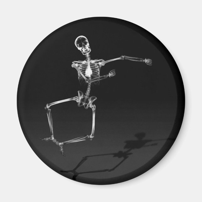 X-RAY SKELETON JOY LEAP B&W MAGNET (Framsidan)