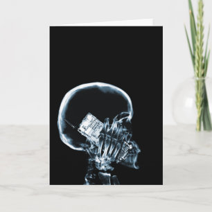 X-RAY SKELETON PÅ MOBIL - BLUE KORT
