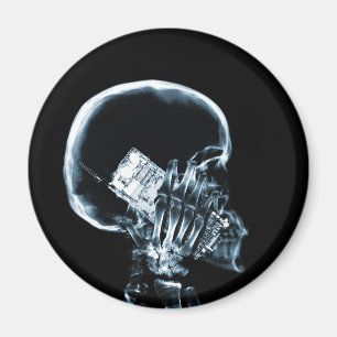 X-RAY SKELETON PÅ MOBIL - BLUE MAGNET