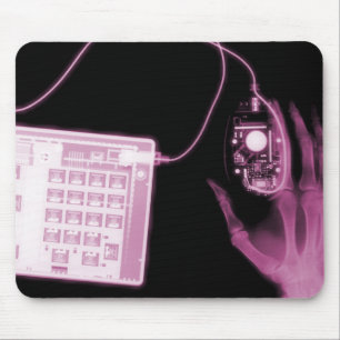 X-Ray Skeleton Tangentbord & Mouse Mouse Pad Musmatta