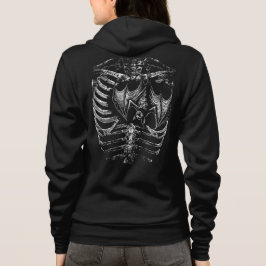 X-Ray Skelett Korpus mit Fledermaus T Shirt