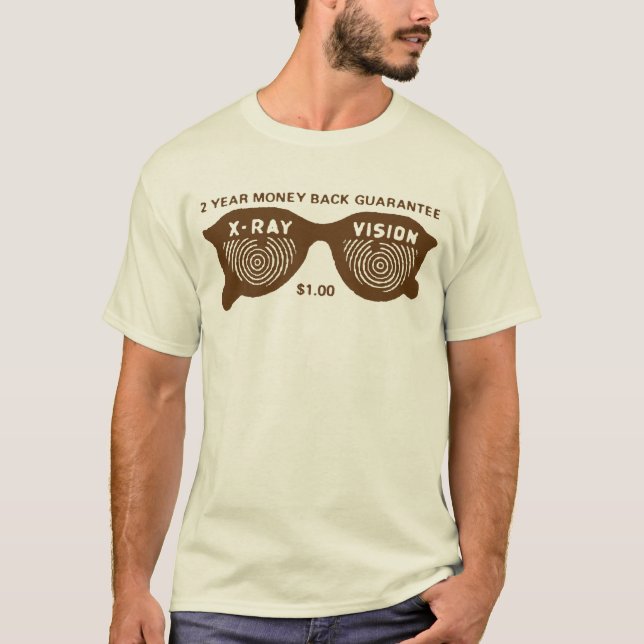’X-Ray Specs’ Tecknad Bok Ad T-Shirt (Framsida)