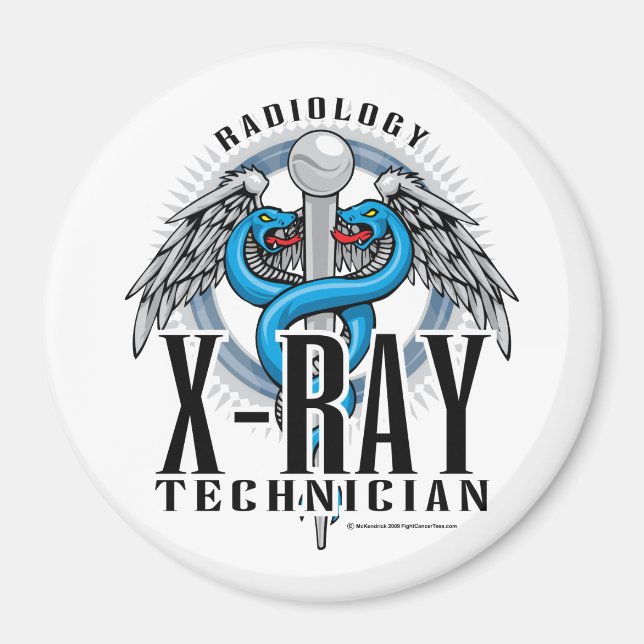 X-Ray Tech Caduceus Magnet (Framsidan)