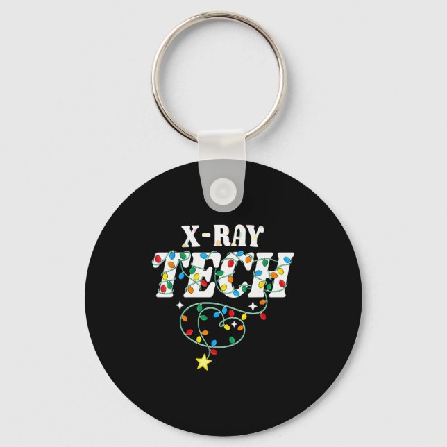 X-ray Tech Christmas Radiologic Technologist Techs Nyckelring (Framsida)