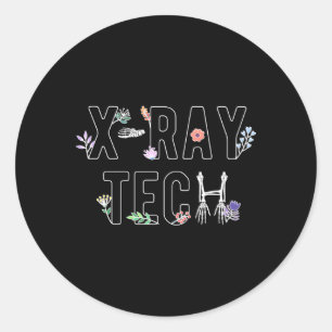 X-Ray Tech Flowers X-Ray Technolog Xray Tech Runt Klistermärke