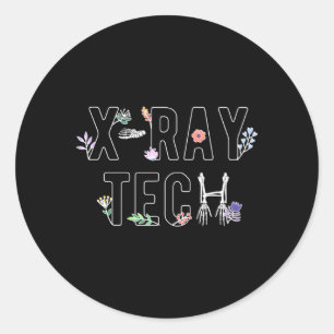 X-Ray Tech Flowers X-Ray Technolog Xray Tech Runt Klistermärke