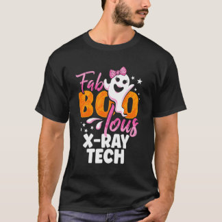 X-ray Tech Radiology Halloween Womens Fab Boo Lous T Shirt