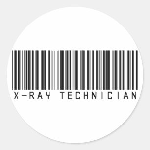 X-Ray Technician Pub-kod Runt Klistermärke