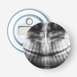 X-Ray Teeth Mouth Smile Black and White Flasköppnare
