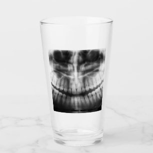 X-Ray Teeth Mouth Smile Black and White Glaskopp