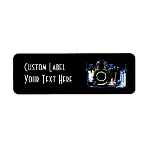 X-RAY VISION CAMERA - ORIGINAL BLUE RETURADRESS ETIKETT