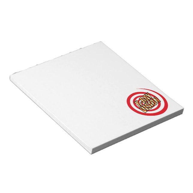 X-RAY VISION Roligt Retro Tecknad Bok Pop Art Anteckningsblock (Vinklad)