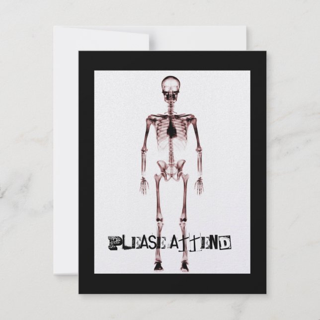 X-Ray Vision Single Skeleton White Red (Framsida)