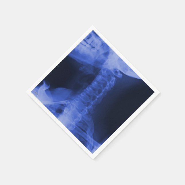 X-Rayed 2 Elektromagnetiskt blått Pappersservett (Hörn)