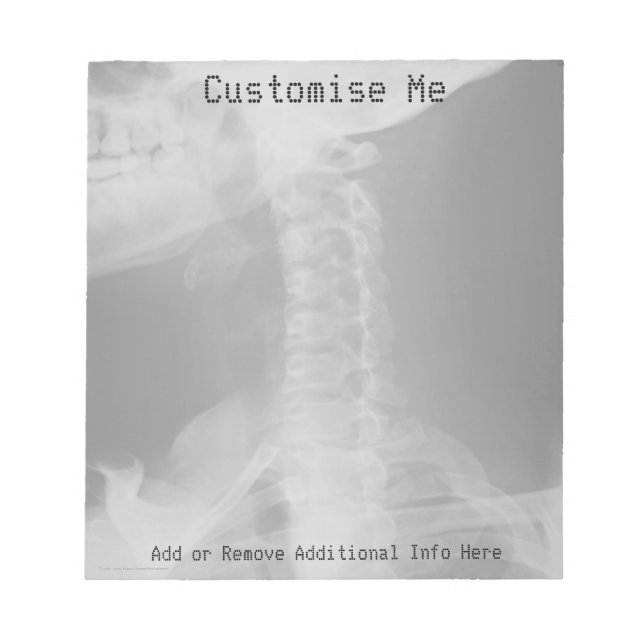 X-rayed 2 Original Anteckningsblock (Framsida)