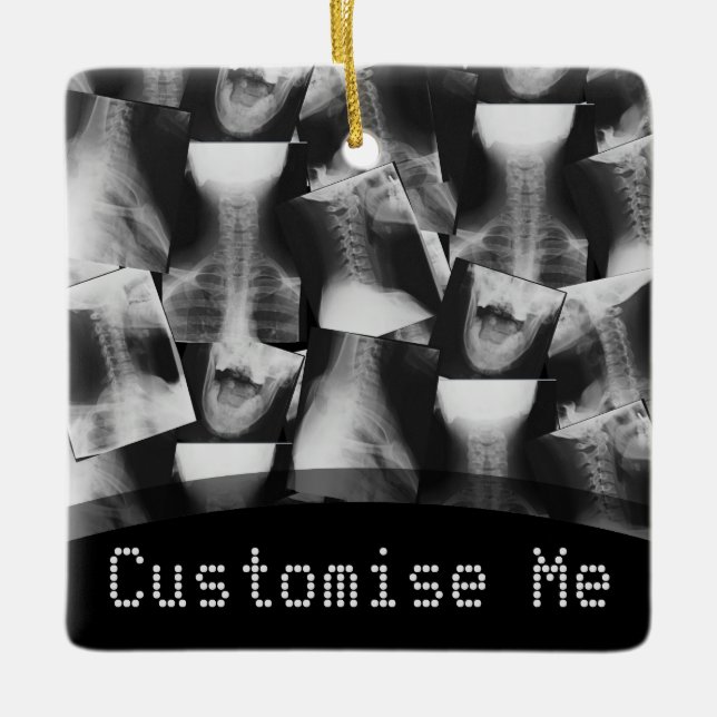 X-Rayed Original Julgransprydnad Keramik (Framsida)