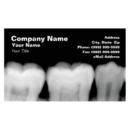 X-Rays of Teeth Visitkort