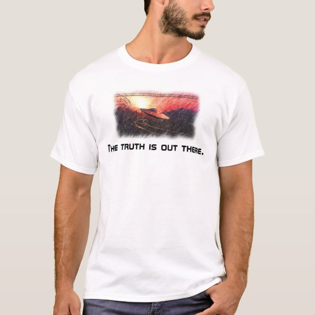 x-sparar sanningen är ut där t-shirt (Framsida)