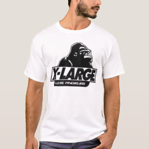 X stor, reflekterande skateboard t shirt design