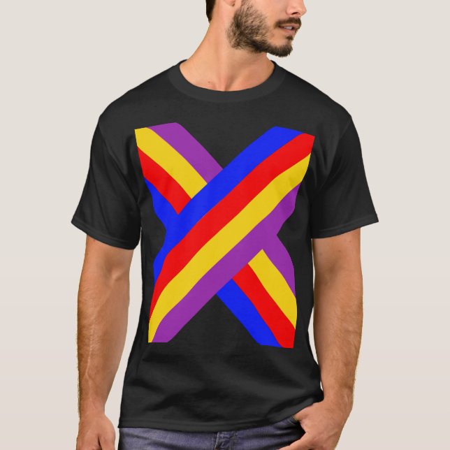X T-shirt-design T Shirt (Framsida)