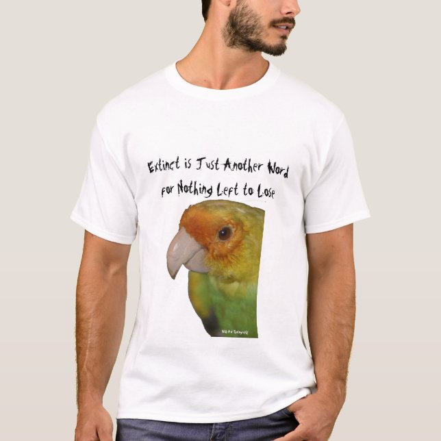 X-tinction! Carolina parakiter Tee Shirt (Framsida)