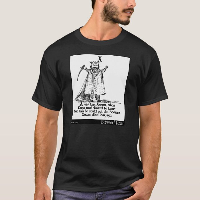 X var kungen Xerxes, som T-shirt (Framsida)