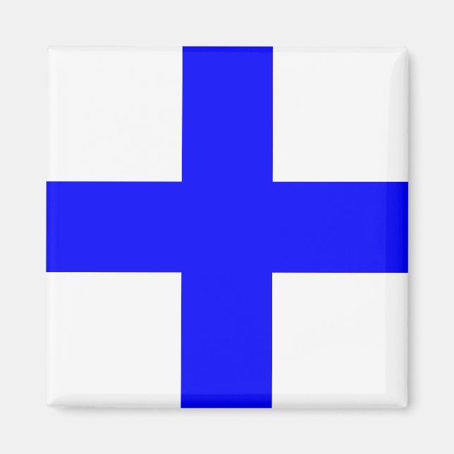 "X" (Xray) signalflagg för kod Magnet (Framsidan)