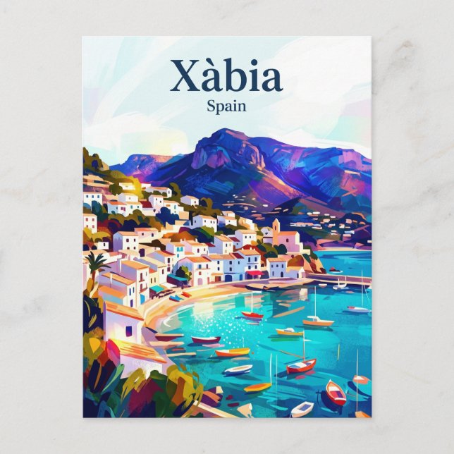 Xàbia Spanien Vykort (Framsida)
