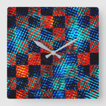 Xadrez azul, laranja, fejk sujo ou manchado.