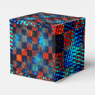 Xadrez laranja, azul, fejk sujo ou manchado. presentaskar