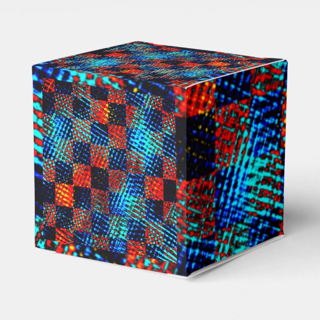 Xadrez laranja, azul, fejk sujo ou manchado. presentaskar (Baksidan Sidan)