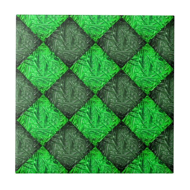 Xadrez verde falsa grama ou folhas de coqueiro. kakelplatta (Framsidan)