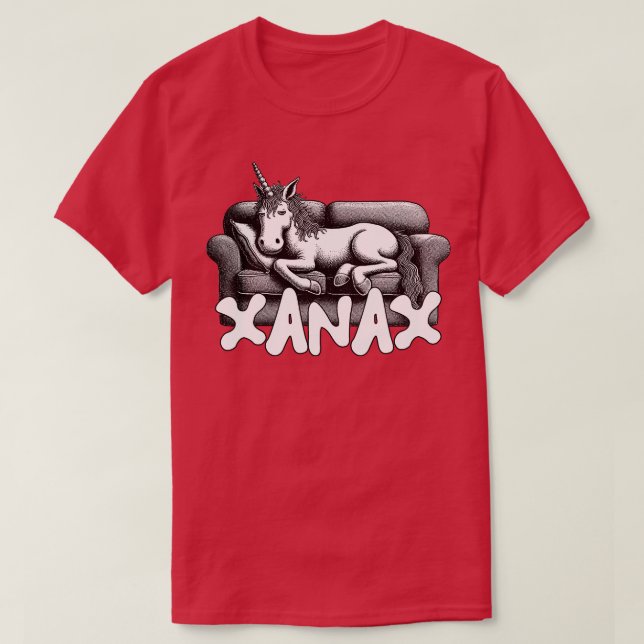 Xanax High Unicorn T Shirt (Design framsida)