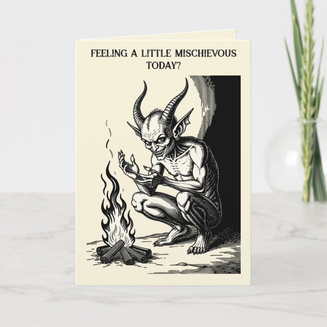 Xaphan Liten demon, stora gnistor Kort (Framsida)
