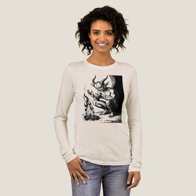 Xaphan Liten demon, stora gnistor T Shirt (Hel framsida)