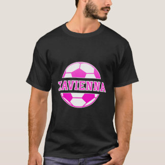Xavienna Name Girls Soccer Play Football Sports Fa T Shirt