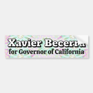 Xavier Becerra som guvernör i Kalifornien Bildekal