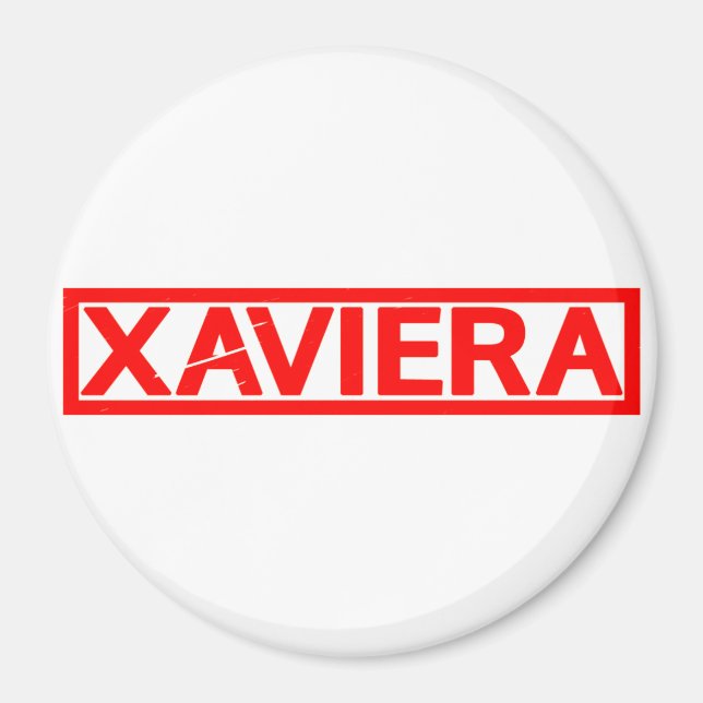 Xaviera Frimärke Magnet (Framsidan)