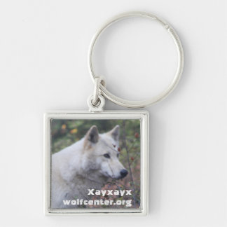 Xayxayx Keychain Fyrkantig Silverfärgad Nyckelring