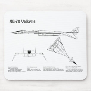 XB-70 Valkyrie - Flygplanets plan BD Musmatta
